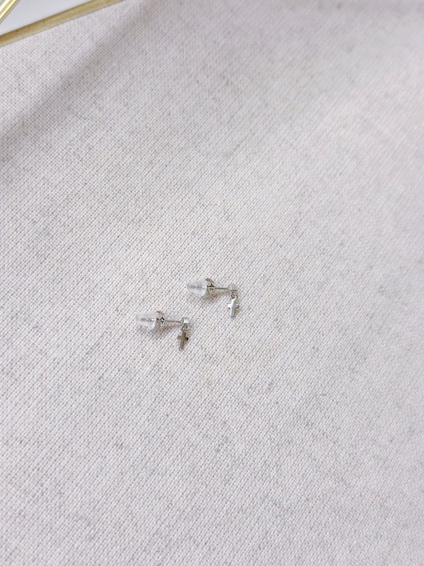 14KGP Dainty Cross Earrings