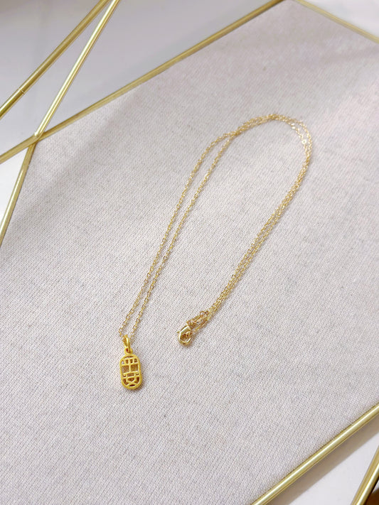 14KGP Peace Pendant Necklace