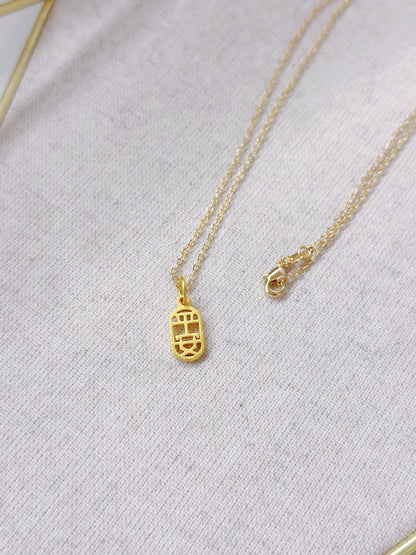 14KGP Peace Pendant Necklace