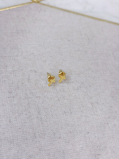 18KGP Minimalist Cross Earrings