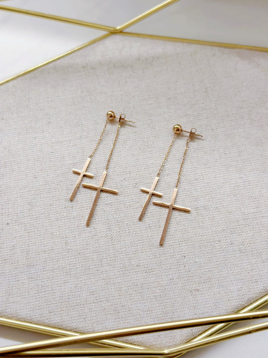 18K Rose Gold Plated Earrings