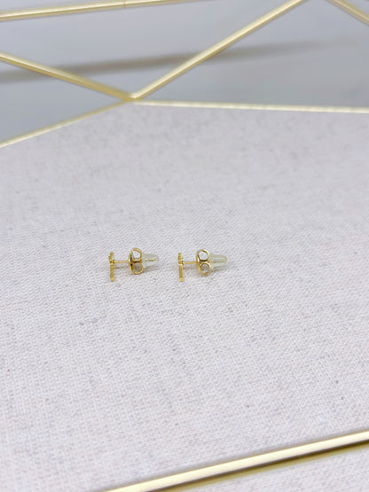 18KGP Minimalist Cross Earrings