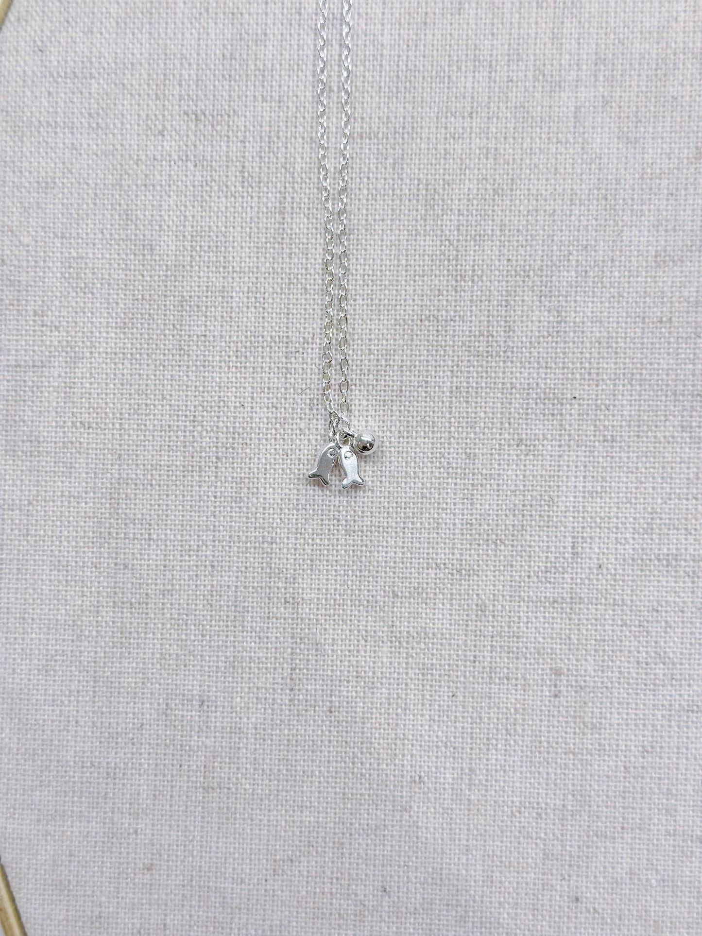 SP Two Fish Pendant Necklace