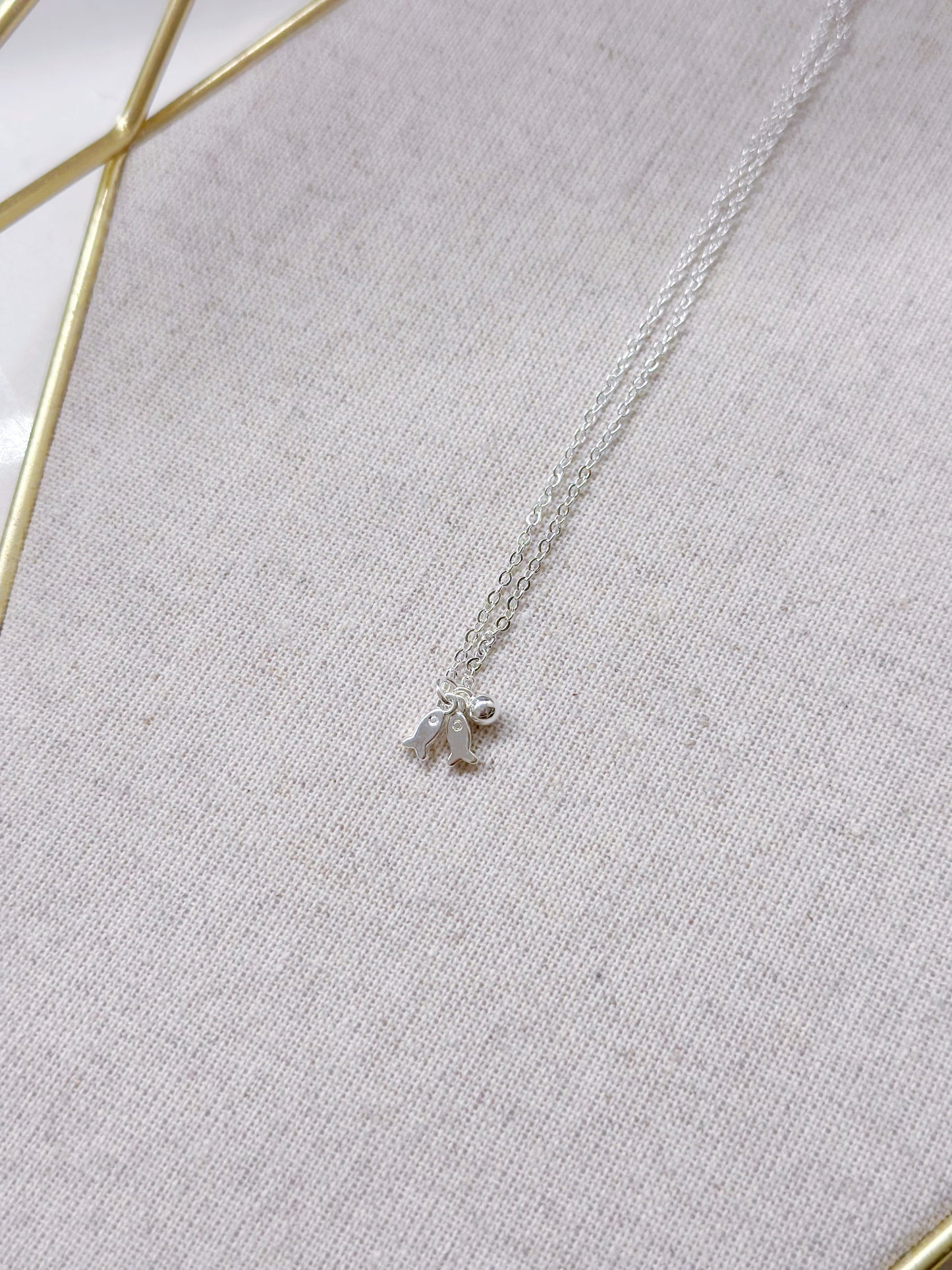 SP Two Fish Pendant Necklace