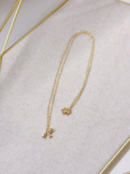 14KGP Two Fish Pendant Necklace