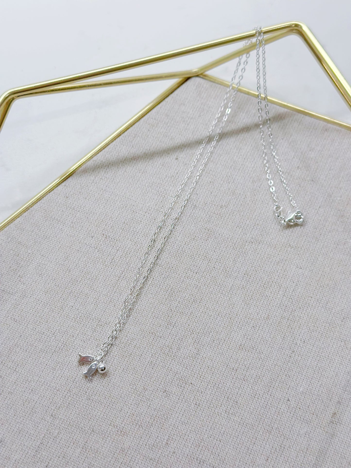SP Two Fish Pendant Necklace